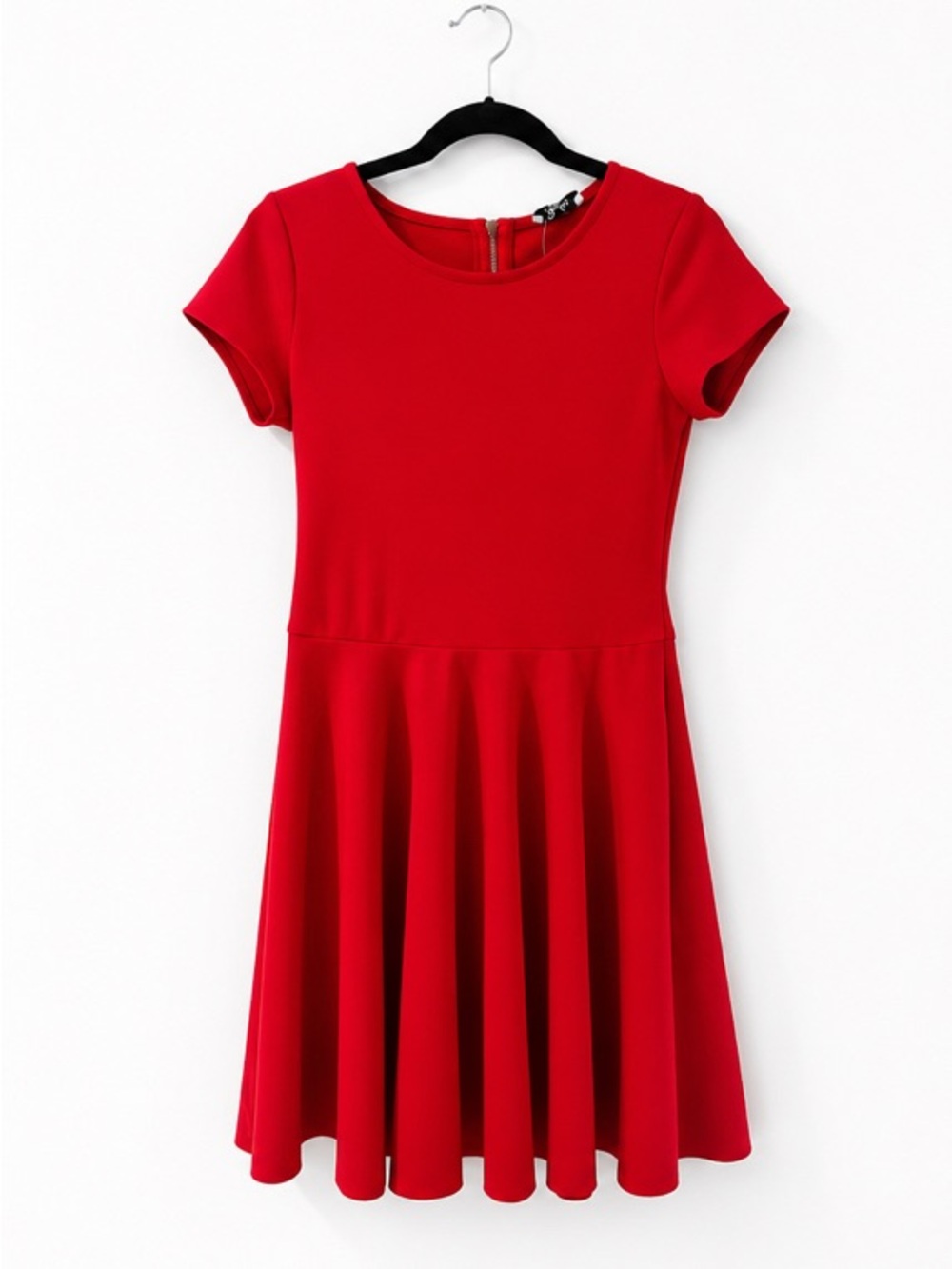 Nordstrom Parker Red Short-Sleeve Fit & Flare Mini Dress